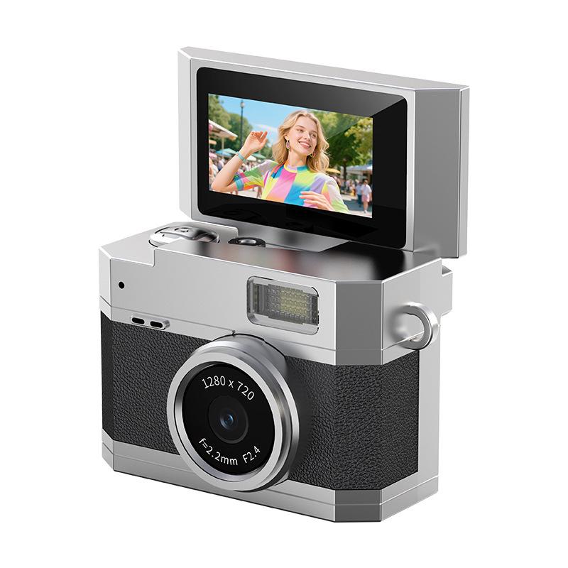 Retro CCD HD Thumb Flip Mini Digital Camera for Kids