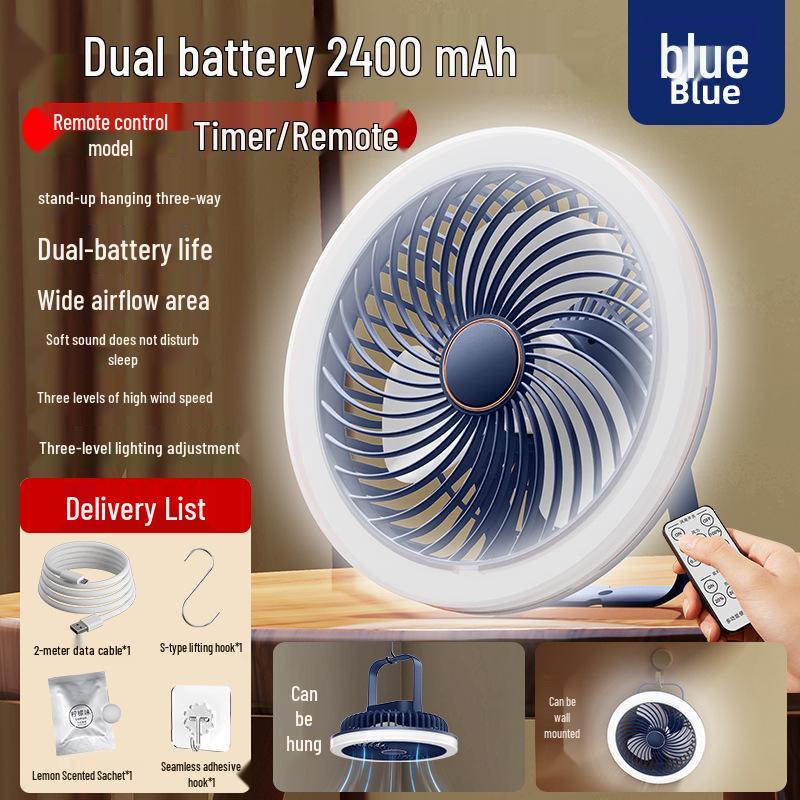 Rechargeable High-Speed Handheld Fan with Digital Display