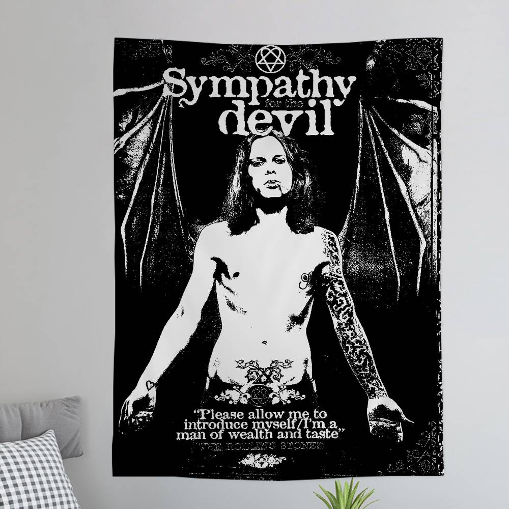 Rock HhIM Band Anime Cartoon Tapestry Art Science Fiction Room Home Decor Wall Hanging Home Decor