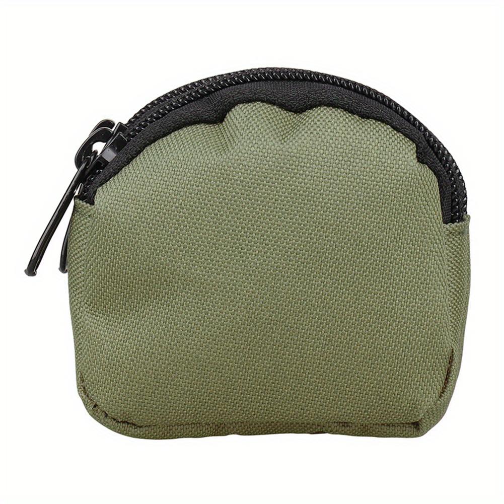 Outdoor Tactical Wallet Multi-functional Coin Purse with Zipper Closure Small Change Bag for Men for Camping Hiking Hunting