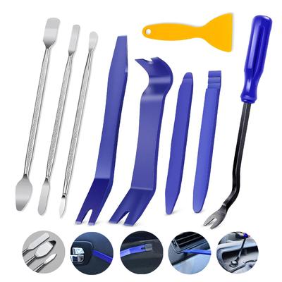 Auto-Verkleidungsentferner-Werkzeugsatz, kratzfreier Hebelwerkzeugsatz für Autotürclips, Verkleidungen, Audio, Armaturenbrett, Demontage, Metall-Hebelzange