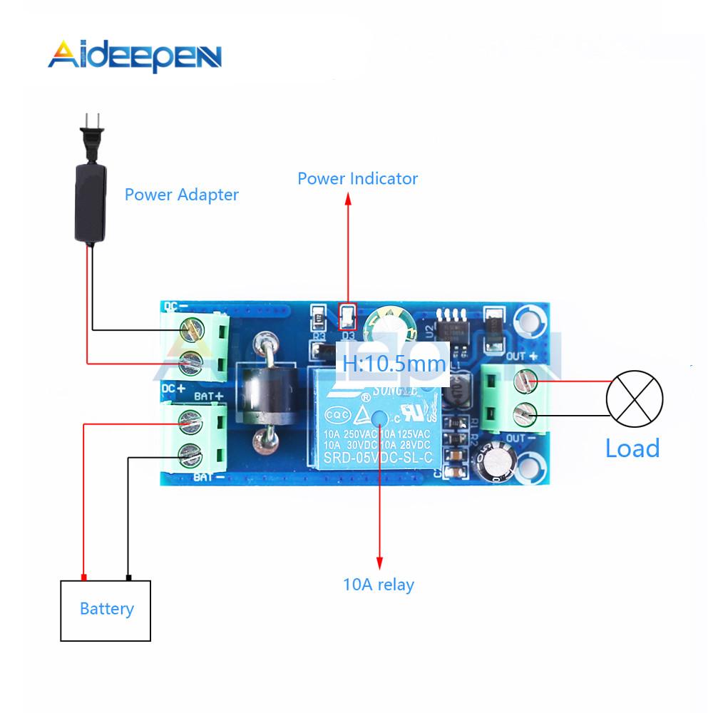 Power-OFF Protection Module Automatic Switching Module UPS Emergency Cut-off Battery Power Supply 12V To 48V Control Board