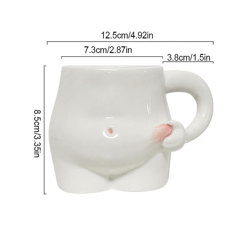 Pinch Belly Tassen Kaffeetassen Kawaii Keramik Süße Kaffeetasse Milch Tee Wassertassen Kreative Tasse Geschenk Porzellan Trinkkaffeetassen
