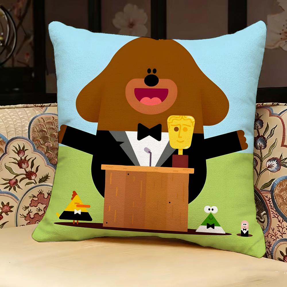 Hey D-duggee Cartoon Pillow Case Pillowcase, Double-sided Printed, Sofa Cushion, Bedroom Headboard Pillow