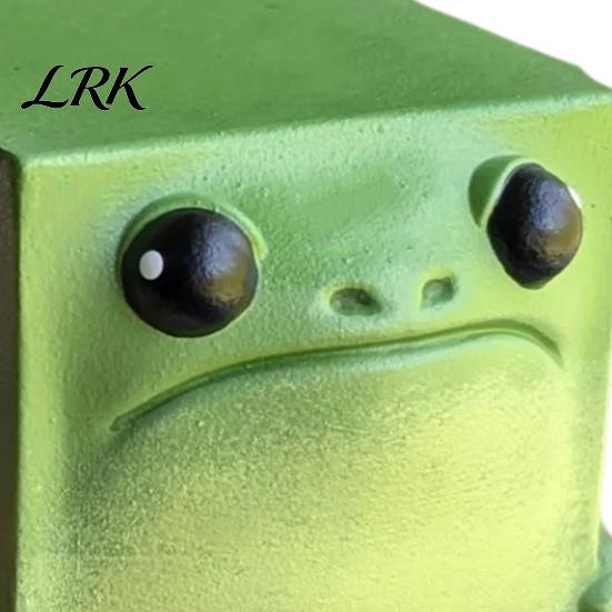 Funny Desk Gadgets Cube Frog Desktop Ornament, Resin Square Figurine for Home Office Ornament Shelf Decoration, Statue Computer Table Decoration Small
