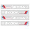 Car logo flower side door flower car sticker For Skoda Octavia Superb Rapid Kodiaq Karoq Fabia Kamiq Roomster Citigo MK2 MK1 2 3 hbkm45