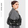 New Niche Design Armpit Bag, Large Capacity Tote Bag, Cowhide Single Shoulder Crossbody Commuting Pocket Bag