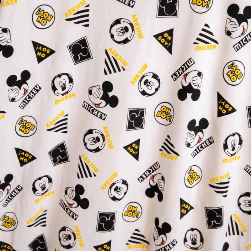 2025 Korean Style Mickey Print Oversized Round Neck Sweatshirt - Women's Long Sleeve Top for Spring & Autumn