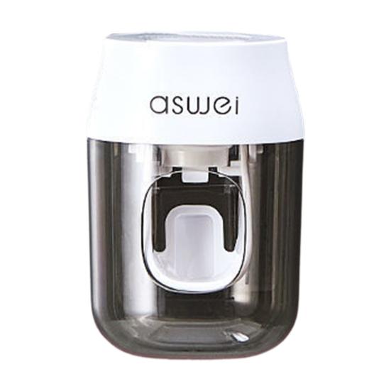 Toothpaste Dispenser Convenient Wall Mount Easy to Use Creative Automatic Toothpaste Squeezer for Bathroom серый