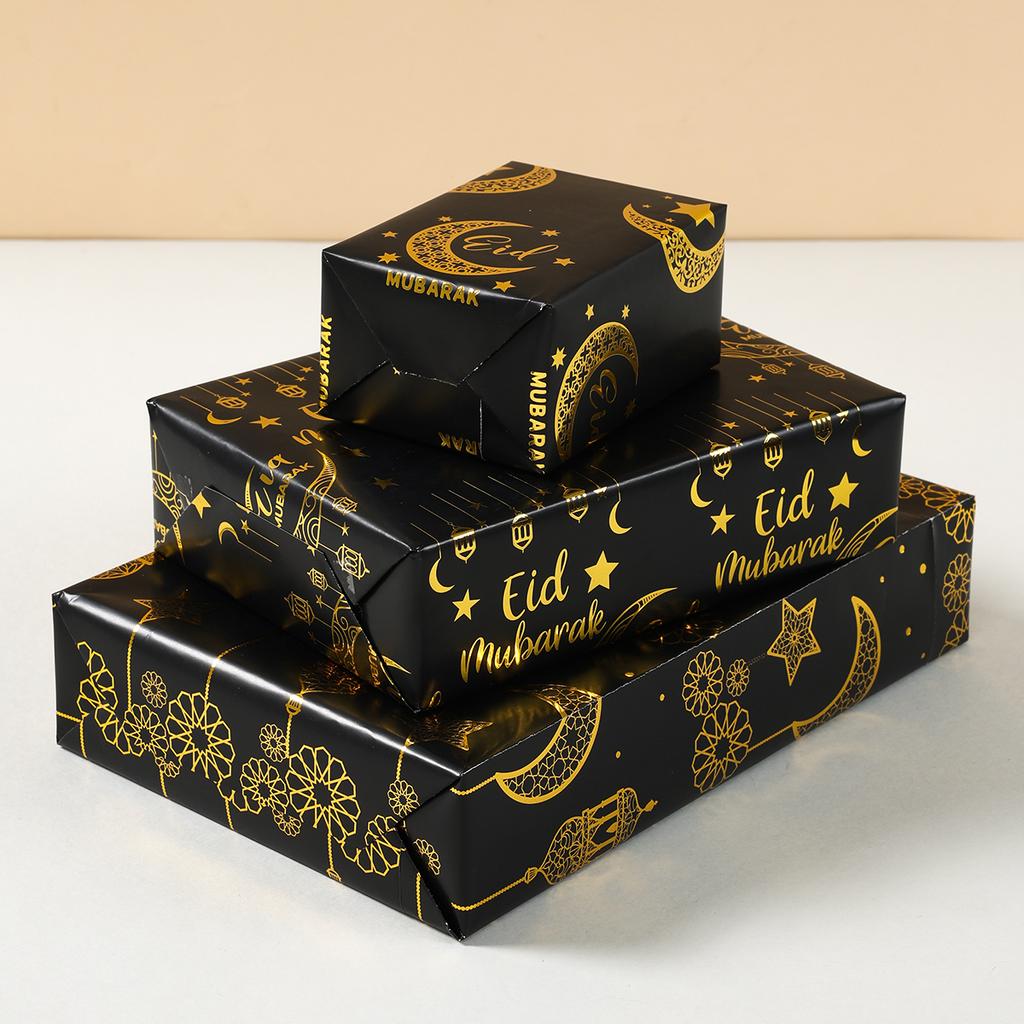 Eid Mubarak Kraft Wrapping Paper Ramadan Kareem Decoration For Home 2025 Ramadan Kareem Islam Muslim Party Eid Al Adha Gifts