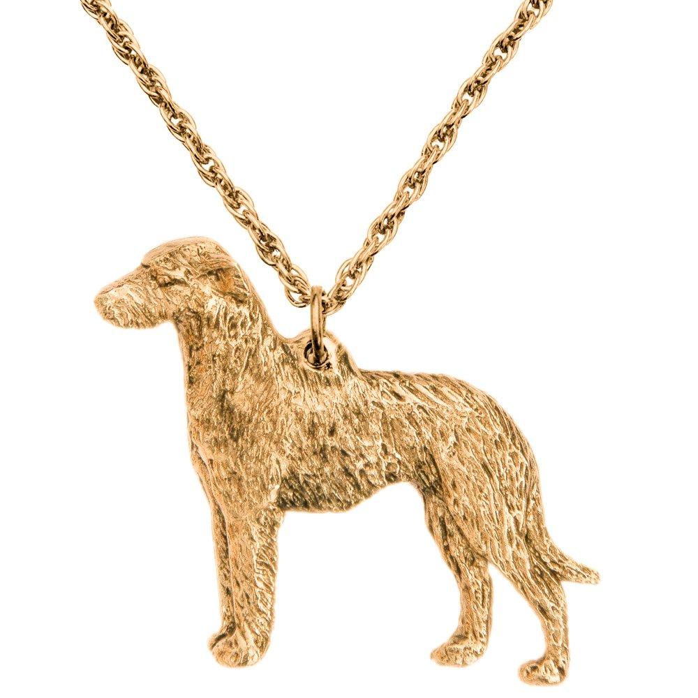 Scottish Deerhound, British-made Art Dog Pendant Necklace Collection