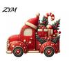 Self Adhesive Festive Wall Stickers Christmas Switch Stickers, Removable Santa Claus/Puppy/Reindeer/Elf/Pickup Truck Light Decorative Holiday