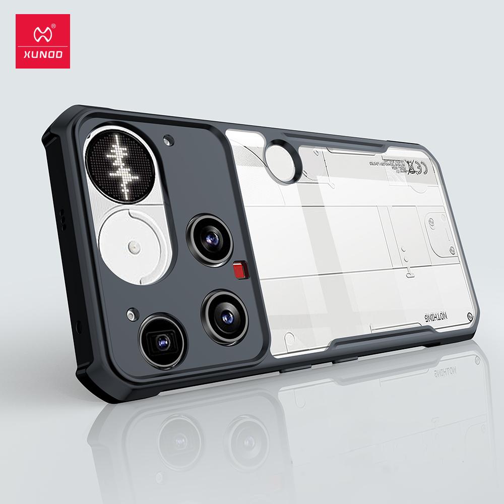 Case for Nothing Phone 3 Case Airbag Shockproof Camera Protect Back Ultra Transparent Phone Cover Acrylic+TPU Hybrid Shell