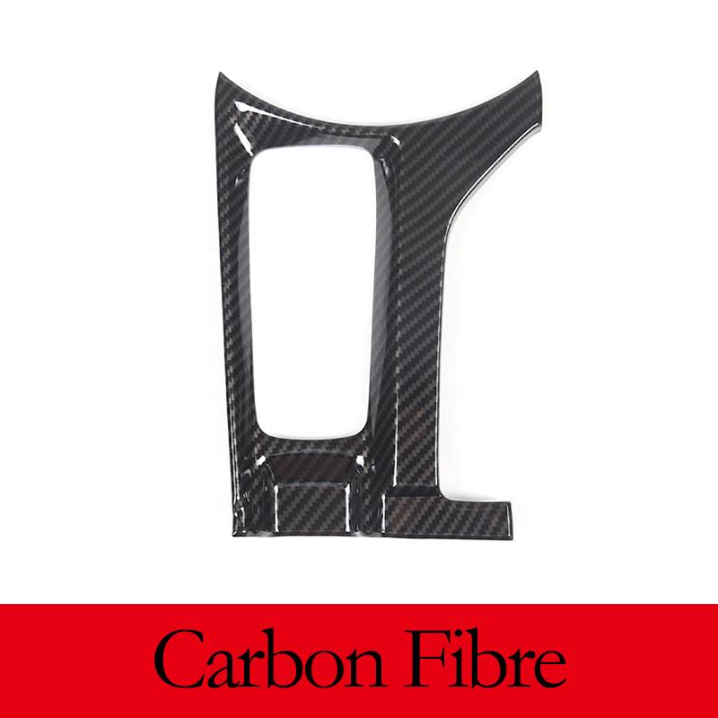 ABS Carbon Fiber/Red For Mazda MX-5 ND 2016- Car Handbrake Panel Frame Central Media Button Cover Sticker Accessories