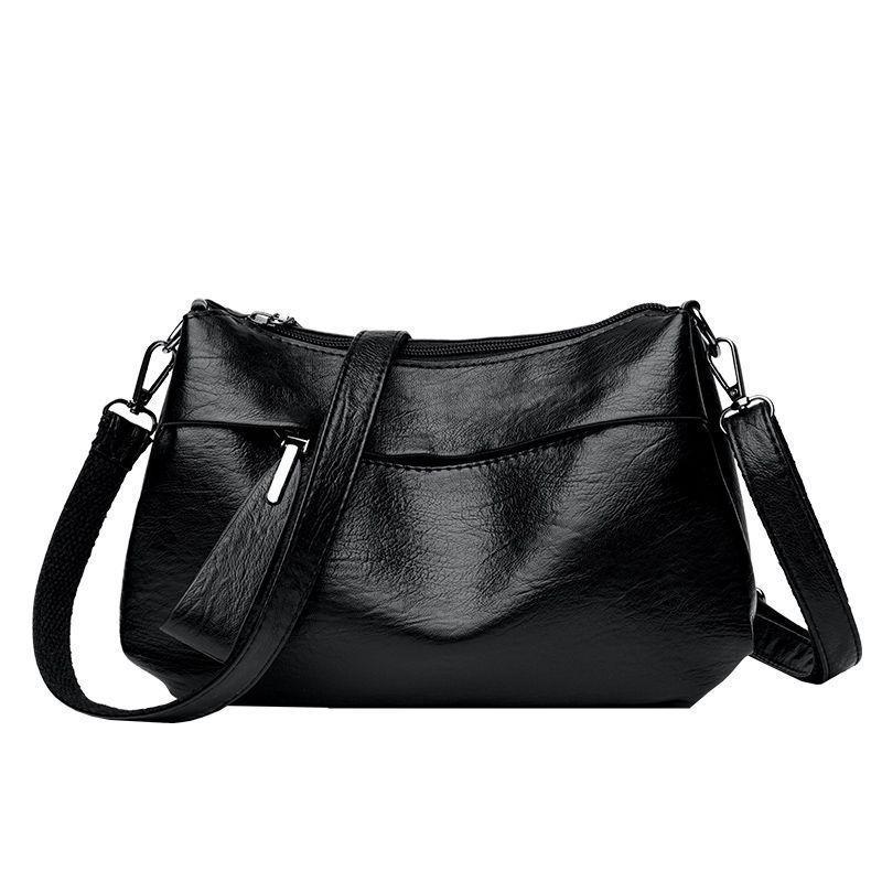 

2025 Универсальная многослойная модная сумка: Вместительная сумка через плечо и кроссбоди из мягкой кожи для женщин Popular Countdown