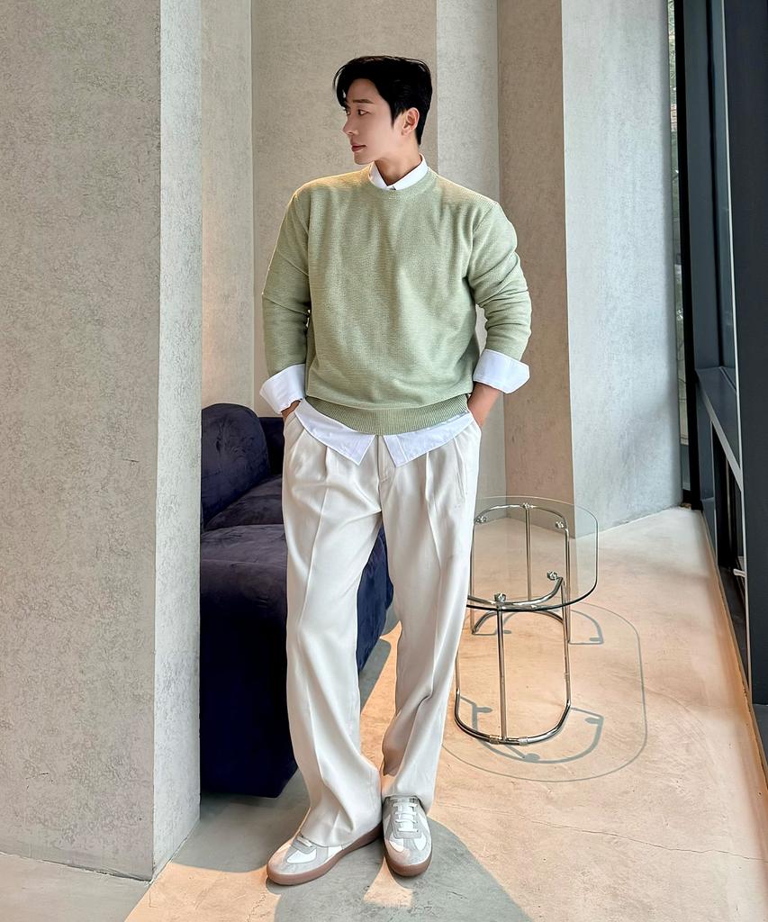 MINDBRIDGE [All Day] Washable Knit Semi-Overfit Knit - 4 Colors