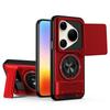 KEYSION Magnetic Phone Case for Huawei Pura 90s Pro Max Slide Camera Protection Upright Kickstand 360°Ring Shockproof Back Cover