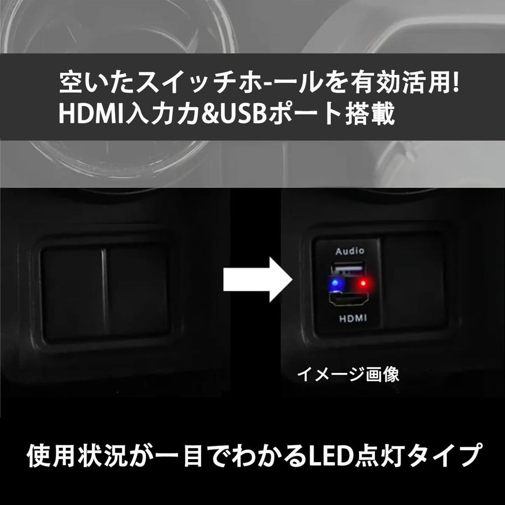 OTORAM Alpine Connection Unit for Toyota with USB and HDMI Audio and Navigation Switch 33mm X 22mm Compatible/Replaceable (ALPINE) Built-in USB/HDMI