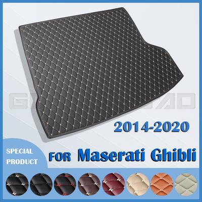 Car Trunk Mat for Maserati Ghibli 2014 2015 2016 2017 2018 Cargo Liner Carpet Interior Accessories Cover