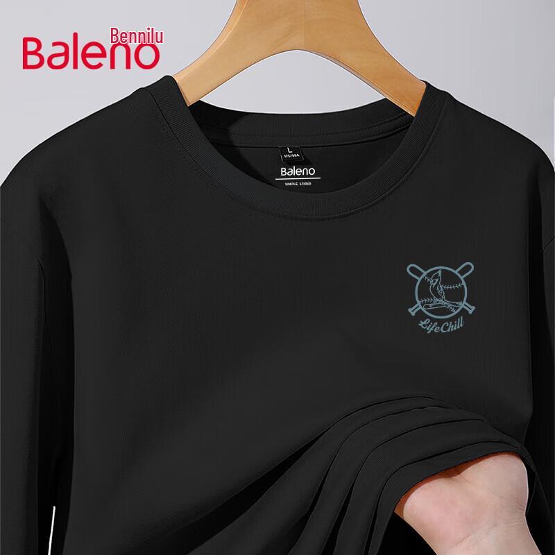 Baleno Men's Loose Fit Long Sleeve Graphic T-Shirt