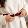 Cintura Minimalista in Pelle da Donna con Fibbia ad Ardiglione per Uso Casual e da Ufficio