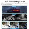 1080P Quad Dash Cam, 4-Channel 4-Screen Display, WiFi, Phone Sync, GPS, Rear View, Night Vision, Wide Angle