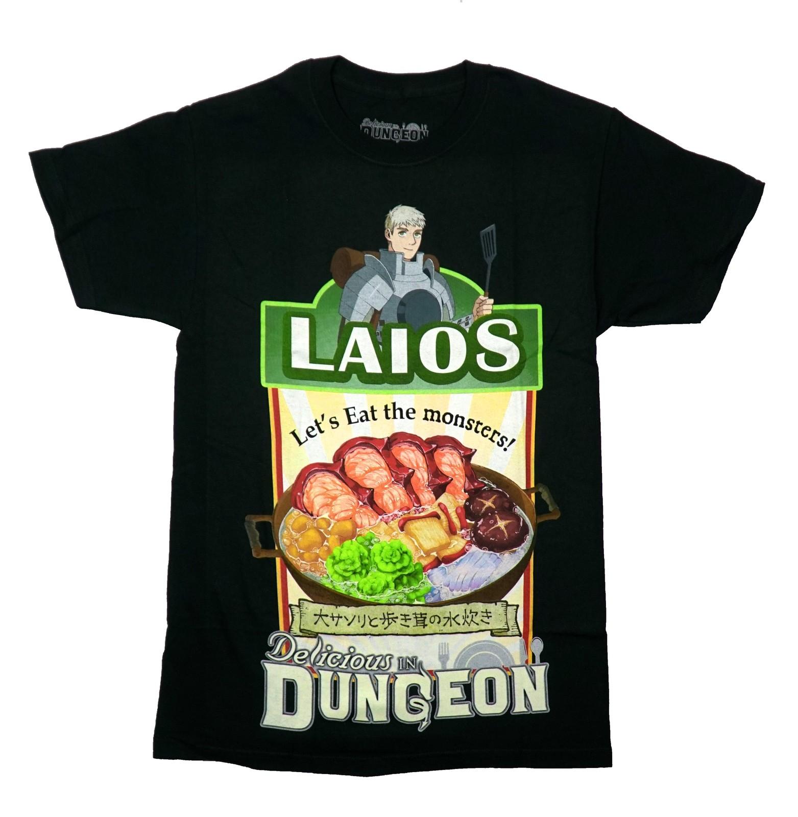 Delicious in Dungeon Mens T-Shirt - Laio s Let s Eat the Monsters! XL
