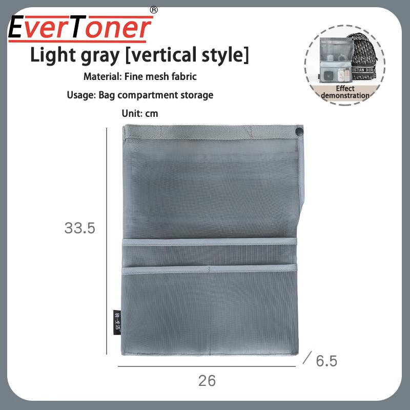 

EverToner 1PCS Mesh Women Backpack Makeup Insert Storage Bags Organiser Travel Multifunction Storage Bag