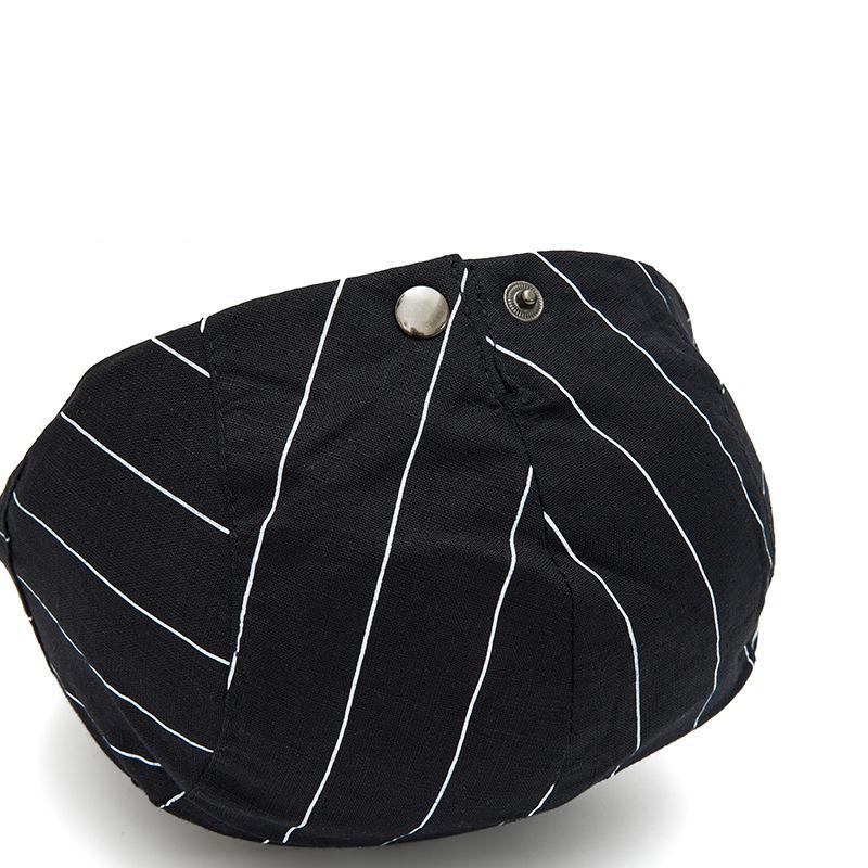 Striped Flat Cap Unisex Ivy Gatsby Newsboy Hat Adjustable Driving Cabbie Cap Casual Summer