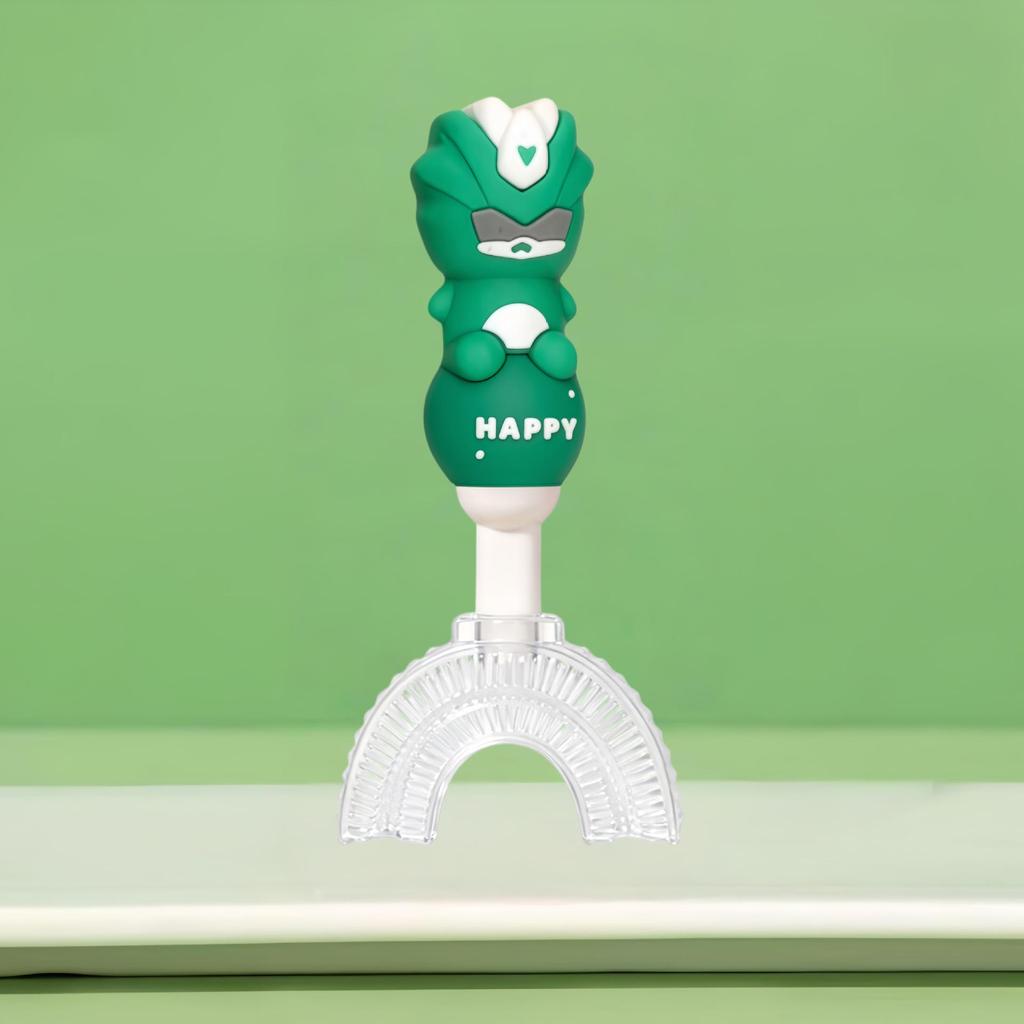 Children's U-Shaped Toothbrush with Soft Bristles and Non-Slip Handle for Ages 1-12