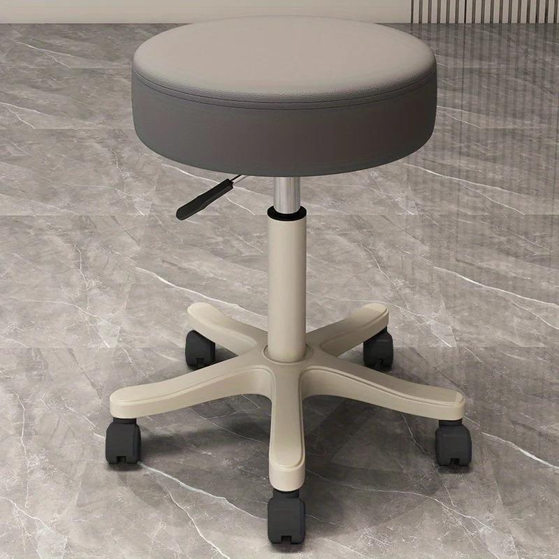 Massage Stool Beauty Salon Stool Lifting Rotating Round Stool Hair Manicure Barber Shop Stool Round Stool with Wheels