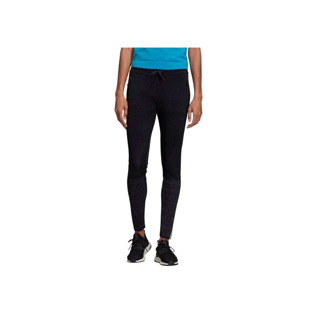 Adidas Solid Color Tight Casual Pants Women Bottoms Black DP3891