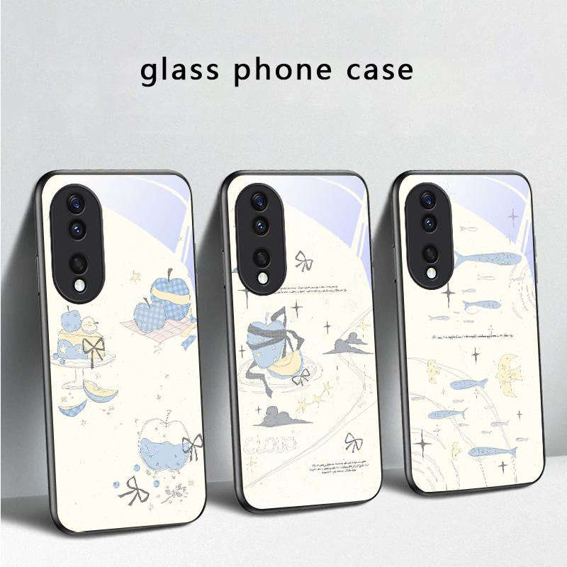 Fresh and Healing Breeze For Honor X5 Plus X30 X9c Smart X5b X9a X30 Max X50i 30 Pro 50 Pro 70 90Smart 200 Lite Glass Phone Case