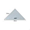 Chart Drawing Triangle Ruler Measuring Lightweight Portable Angle Protractor for Ship