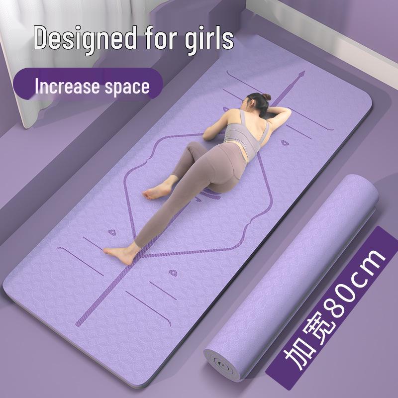 Thick Non-Slip Yoga and Dance Mat with Jump Rope