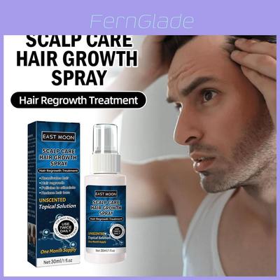 East Moon Men's Hair Growth Spray For Thicker Hairline And Prevents Hair Loss