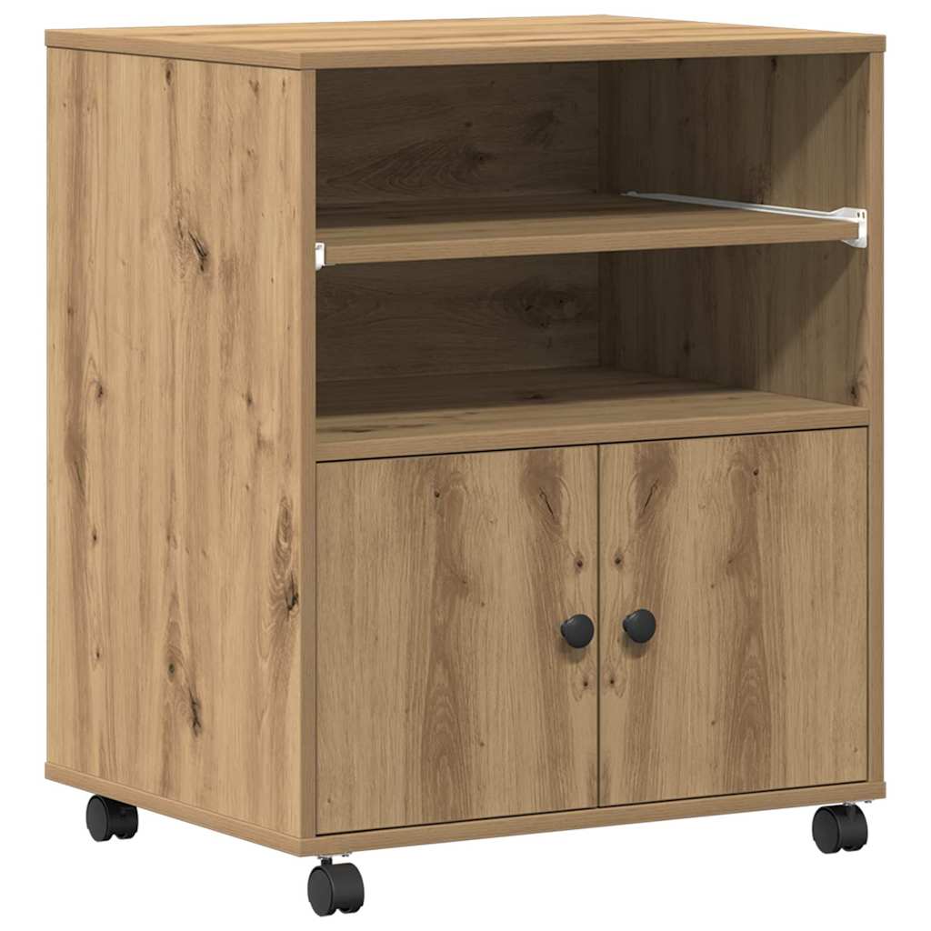 Printer Stand Artisan Oak 60 x 48 x 74 cm Particleboard