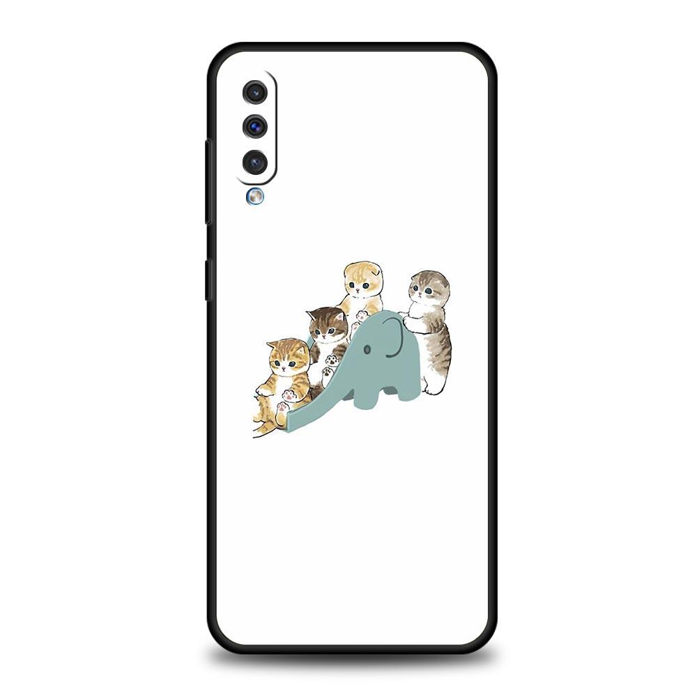 Animals Cat Phone Case For Samsung Galaxy A56 A36 A26 A34 A17 A16 A06 A14 A12 A54 A72 A70 A30 A24 A22 A20e A52 A50 A40 A32 Cover