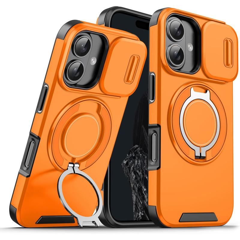 Shockproof Heavy Hard Case with Stand for iPhone 16 Pro Max 15 Pro Max 14 Pro Max