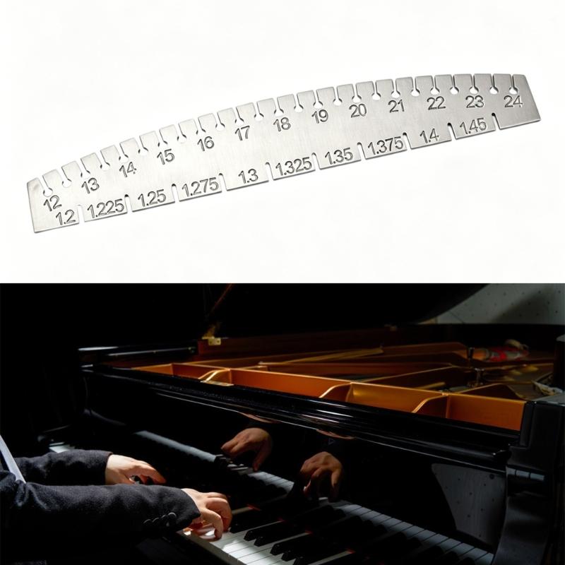 Metal Piano String Gauge High Precisions Piano Tuning Tool Portable Keyboard Instrument Calibration Tool Easy to Use