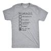 Dad Checklist T-Shirt, Funny Hardworking Dad Shirt, Fathers Day Gift