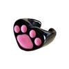 Eye Catching Colorful Bear Paw Open Rings for Women Elegant Heart Shape Open Rings Adjustable Finger Rings Birthday Gift