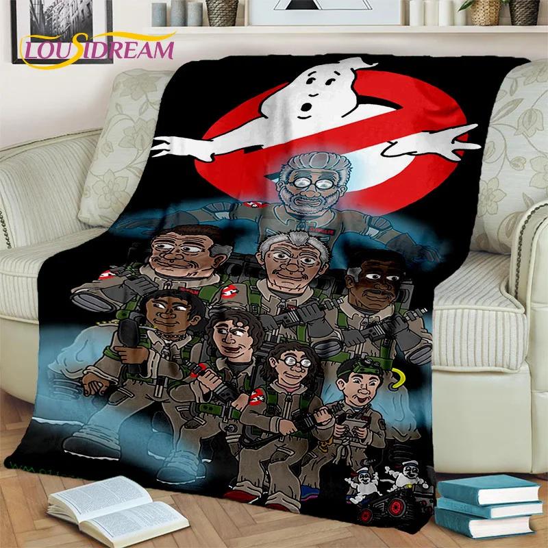 G-Ghostbusters Cartoon-Film-Decke, weiche Flanell-Überwurfdecke für Zuhause, Schlafzimmer, Bett, Sofa, Picknick, Büro, Wandern, Freizeit, Nickerchen, Geschenk