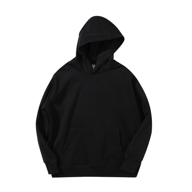 Unisex Heavyweight Carbon Brushed Fleece Hoodie - Warm, Loose Casual Wear for Autumn/Winter