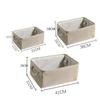 Foldable Linen Storage Basket Large Capacity Cosmetic Miscellaneous Storage Box Coarse Hemp Rope Handle Dirty Clothes Basket Home Organizing Box