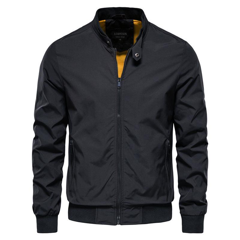 Trendy Men s European-American Spring/Autumn Casual Jacket - Fashionable Thin Outerwear 4XL