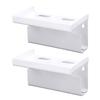2PCS Electric Toothbrush Holder Acrylic Wall Mounted Electric Toothbrush Stand with Cord Organizer for Bathroom Vanity