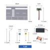 1/64 Diorama Car Parking Lot With Led Light Roadway Display Model Scenery Kit For DIY Landscapes For Create DIY Natural Look