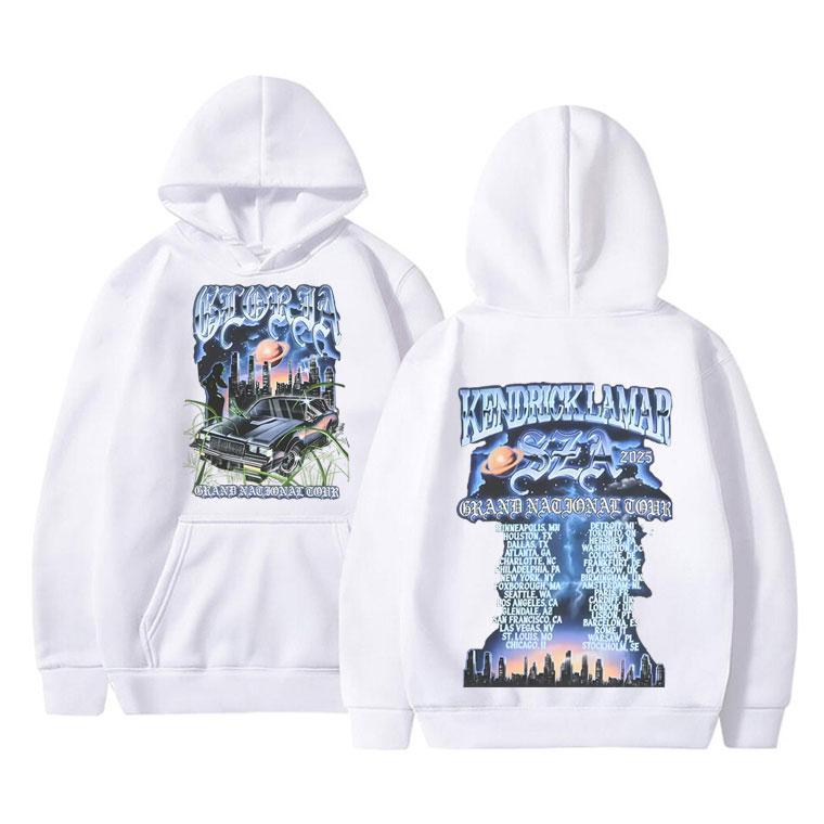Rapper Kendrick Lamar & SZA Grand National Tour 2025 Mikina Pánská Dámská Hip Hop Móda Pop Music Mikina Oversized Streetwear