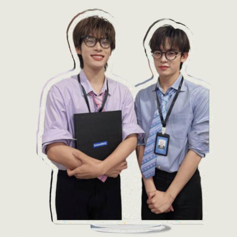 Porteetee Teeteepor 12cm Stand Up Thai TV Your Sky Duang with You Drama Stills Humanoid Stop Sign Vehicles Car Decor Ornaments